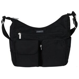 Baggallini Everywhere Bagg Black Nylon Crossbody Travel Shoulder Bag Purse